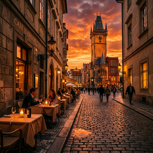 Atardecer en Praga